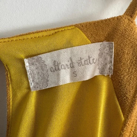 Altar'd State Mustard Sleeveless Scalloped Camisole - Picture 4 of 6